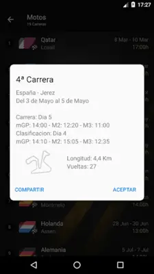 Carreras (2020) android App screenshot 2